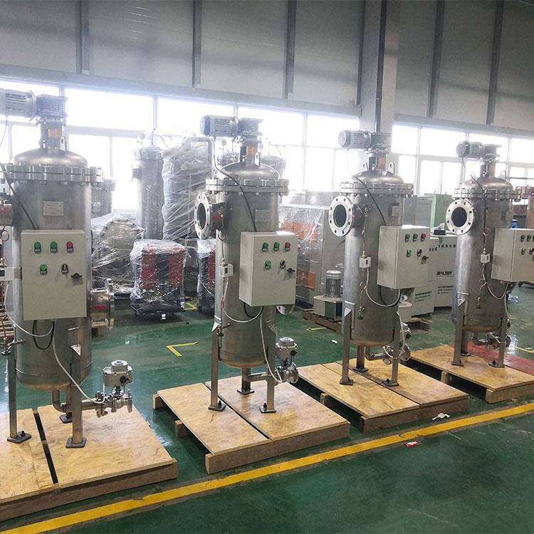 立式電機(jī)驅(qū)動刷式自清洗過濾器 刷式全自助清洗 管道過濾